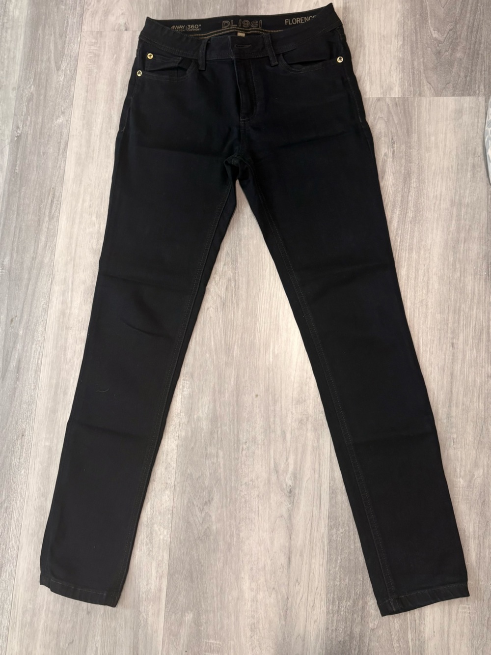 DL1961 Black Slim Stretch Jeans